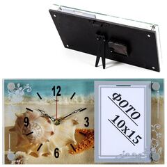 Часы 21 Bek настенно-настольные 1732-437 "Ракушка на песке"