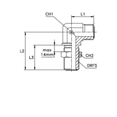 Соединение PD90 ORFS 1.3/16'' D18-20 переборочное CAST