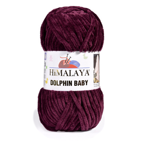 Пряжа Himalaya Dolphin Baby арт. 80339 ежевика