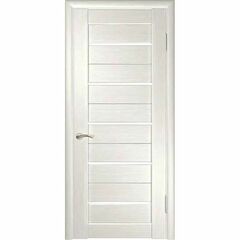 Купить Межкомнатная дверь экошпон ЛУ-22 белёный дуб стекло белое
