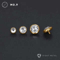 Накрутка Crystal PVD Yellow