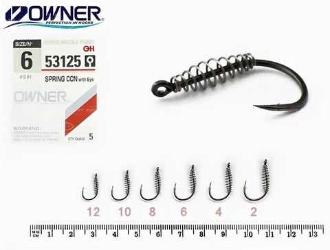53125 № 6 Крючки Owner  SPRING CCN w/eye/ продажа от 5 уп.