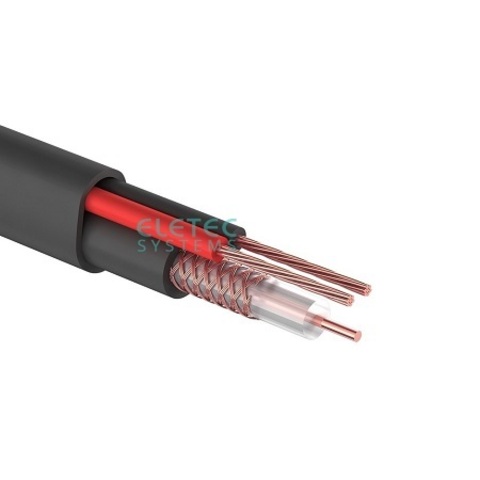ВЧ кабель комбинированный ELETEC RG-59 B/U+2x0.75 мм2 Outdoor 75 Ом