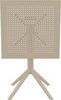 Стол пластиковый складной Siesta Contract Sky Folding Table 60, бежевый