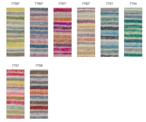 Lana Grossa Cool Wool Print 4 Socks 7761