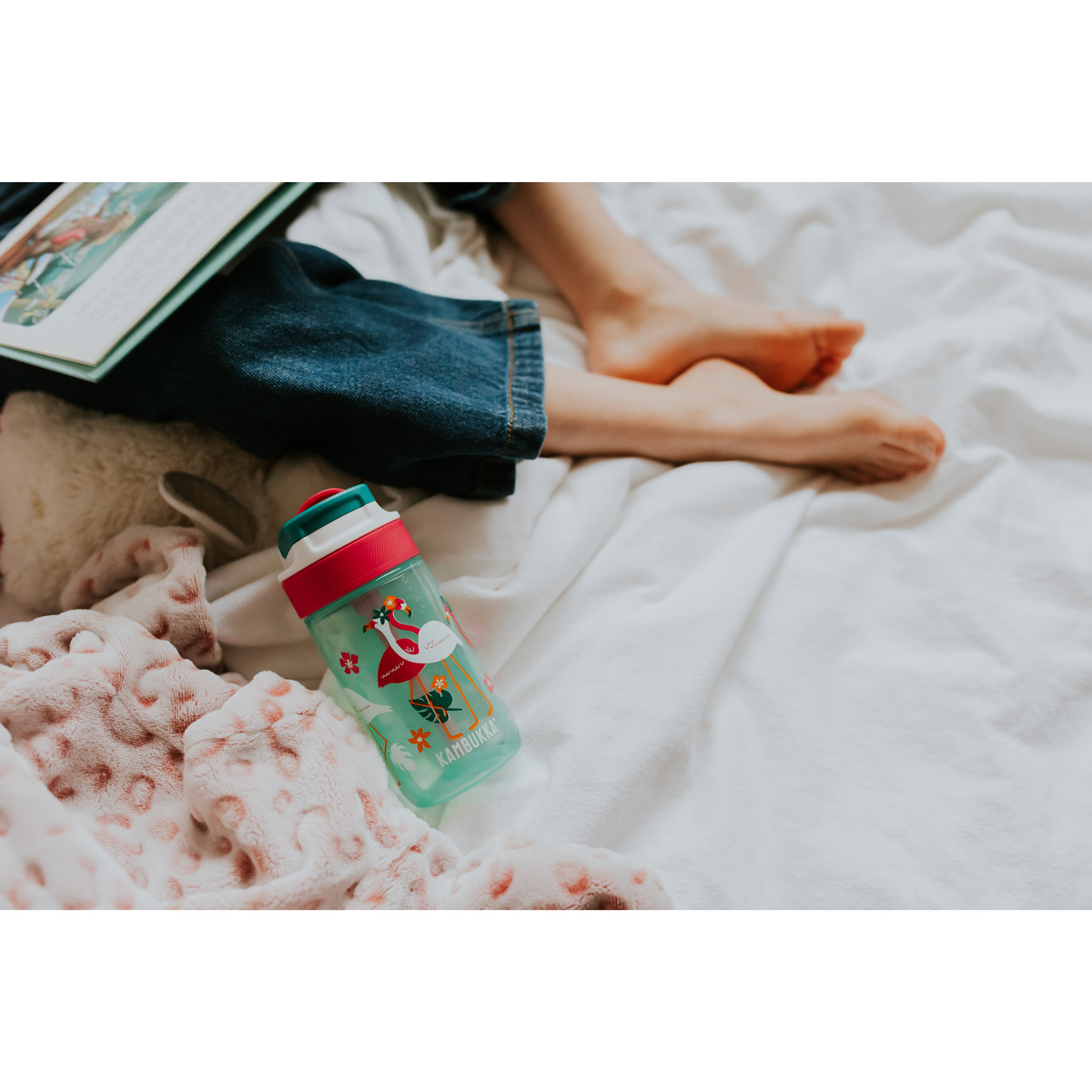 Бутылка для воды Kambukka Lagoon Kids (400 мл), Розовый фламинго, арт. 11-04038 - фото 6