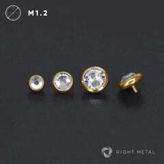 Накрутка Crystal PVD Yellow