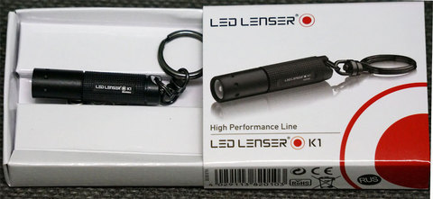 Фонарь ручной Led Lenser K1 черный лам.: светодиод  LR41x4 (8201)