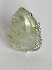 Пренит груша(кольцо из серебра)