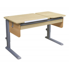 Растущая парта Астек Твин-2 с выдвижным ящиком и цветными боковинами (1150×575 мм)