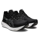 Премиальные беговые кроссовки Asics GEL- NIMBUS 25 Black/Pure silver мужские