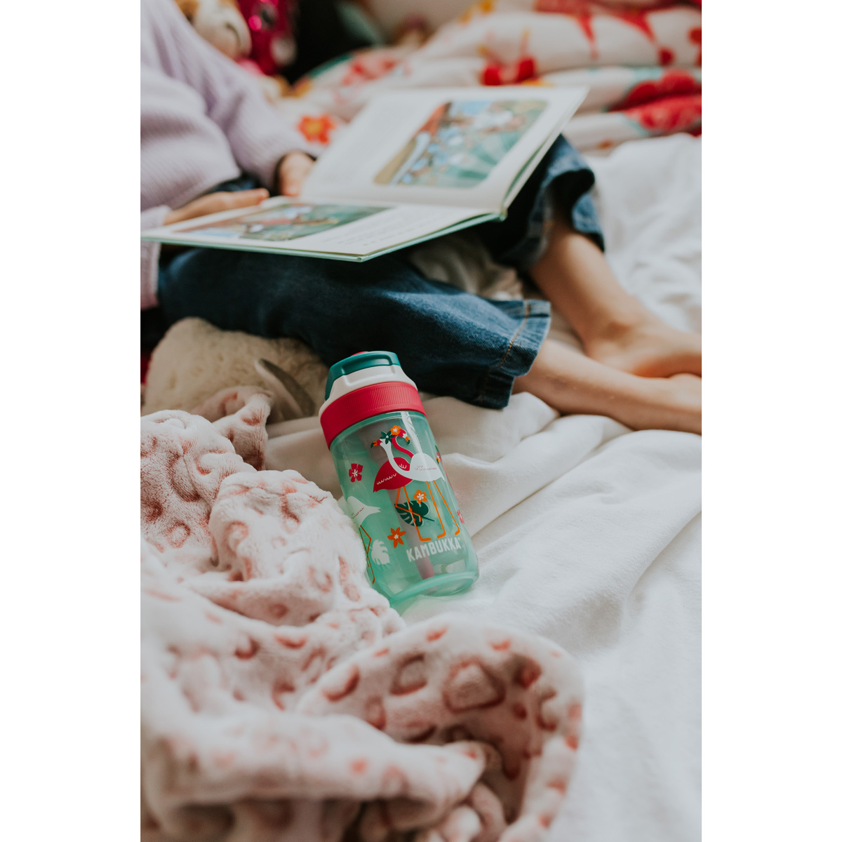 Бутылка для воды Kambukka Lagoon Kids (400 мл), Розовый фламинго, арт. 11-04038 - фото 8