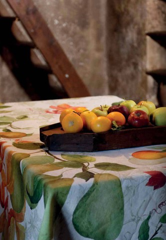 Скатерть 170х170 Tessitura Toscana Telerie Calvados Cream