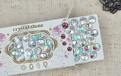 Стразы пришивные хрусталь, d 12 мм, AB