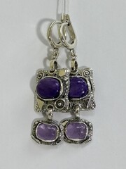 Арагон (серьги из серебра)