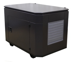 Шумозащитный всепогодный миниконтейнер для генератора (RAL 8019)