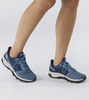Премиальные непромокаемые кроссовки внедорожники Salomon Outbound Prism GTX W Copen Blue/Dark Denim женские