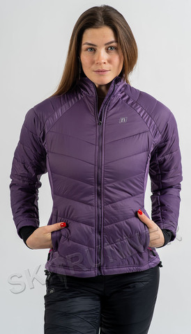 Элитная Тёплая Лыжная Куртка Noname Hybrid Jacket Warm 24 Wos Dk Purple женская
