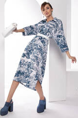 Платье "Сьюзан" (вайт/блю) П8161 LT Collection