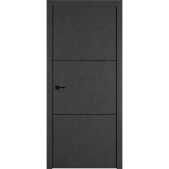 Купить Межкомнатная дверь экошпон VFD Urban 2 Jet Loft алюминиевый молдинг black mould