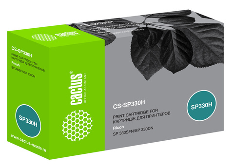 Картридж лазерный Cactus CS-SP330H 408281 черный (7000стр.) для Ricoh Aficio SP 330DN, 330SFN, 330SN