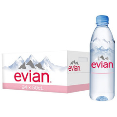 Вода минеральная Evian негазированная 0.5 л (24 штуки в упаковке)