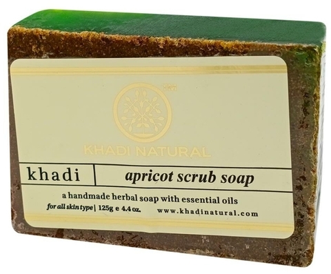 Мыло скраб с маслом абрикоса Khadi Natural 125г