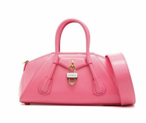 Кожаная сумка через плечо Givenchy Antigona Stretch Mini розовый