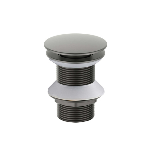 Сливной набор для раковины Push-open без перелива, шлиф. черный хром Aquatek AQ6003BGM