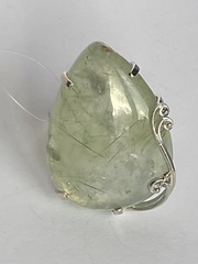 Пренит груша(кольцо из серебра)