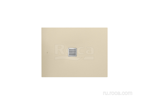 TERRAN Душевой поддон 1200X700 с сифоном и решеткой кремовый  Roca AP014B02BC01500