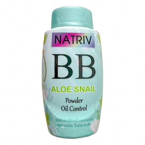 Рассыпчатая ВВ пудра с улиточной слизью и алоэ вера Natriv BB Aloe Snail Powder, 25 гр