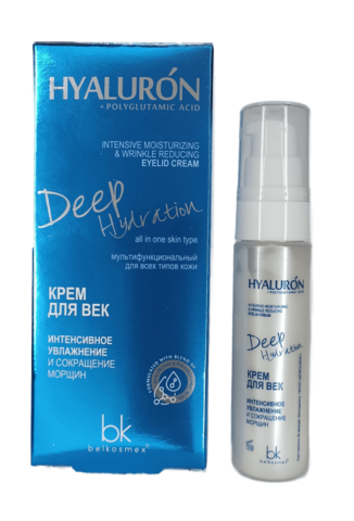 BelKosmex Hialuron Deep Hydration Крем для век интенсивное увлаж. и сокращение морщин  30г