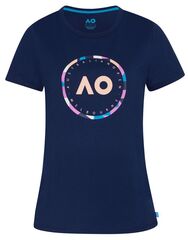 Женская теннисная футболка Australian Open T-Shirt Round Logo - navy