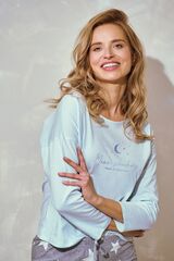 Пижама женская со штанами TARO 3210 BRIGITTE_Ментол + светло-серый