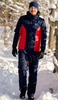 Утеплённый прогулочный костюм Nordski Base Black Iris/Red мужской