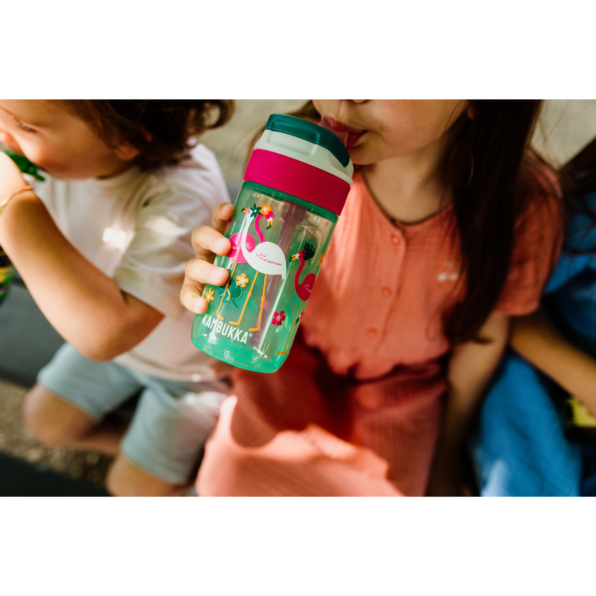 Бутылка для воды Kambukka Lagoon Kids (400 мл), Розовый фламинго, арт. 11-04038 - фото 10