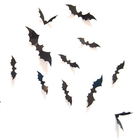 Хэллоуин набор 3D стикеров Летучие мыши