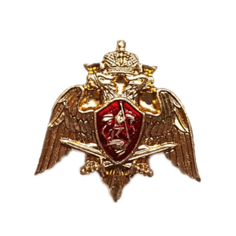 Эмблема петличная Росгвардия эмаль металл золото