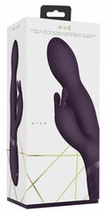 Фиолетовый вибромассажер-кролик Niva - 21,5 см. - 