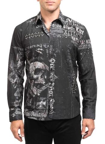 Affliction | Рубашка мужская BRENTWOOD 110WV926 перед