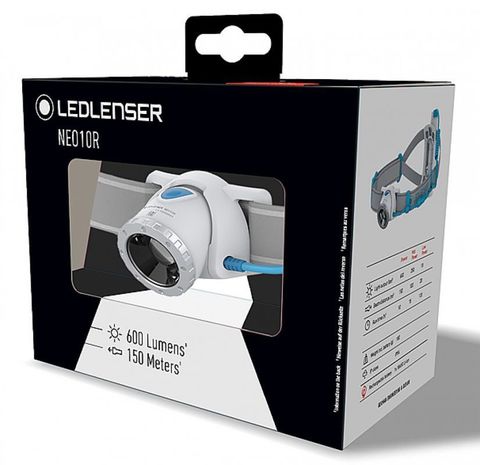 Фонарь налобный Led Lenser Neo 10R, синий, светодиодный, (500917)