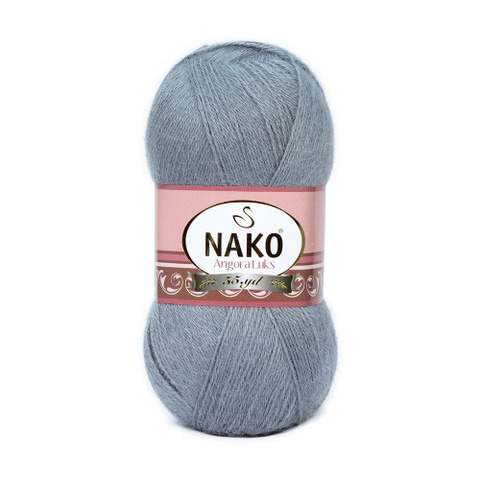 Пряжа Nako Angora Luks 3468 т.серый (уп. 5 мотков)