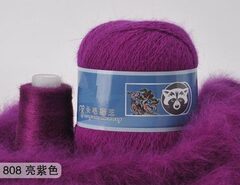 Пряжа "Норка" длинноворсовая, Пух норки-90% Полиамид-10%