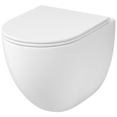 Унитаз подвесной Grossman GR-4498SQC Tornado безободковый с тонким сиденьем 520x360x400