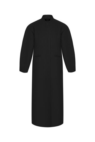 Приталенное пальто с объемными рукавами Aura