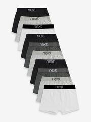 Трусы для мальчика Next U10-602, 10 шт., Серый, Черный, Белый