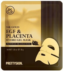 Pretty Skin 24K Gold EGF & Placenta Hydro Gel Mask гидрогелевая маска для лица с золотом и плацентой