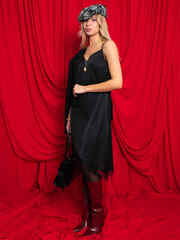 Платье-комбинация Лакшери (черное)