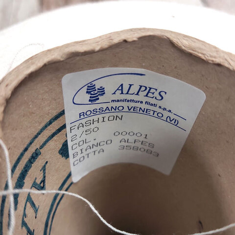 Вискоза-стрейч ALPES FASHION 2/50 белый отбеленный